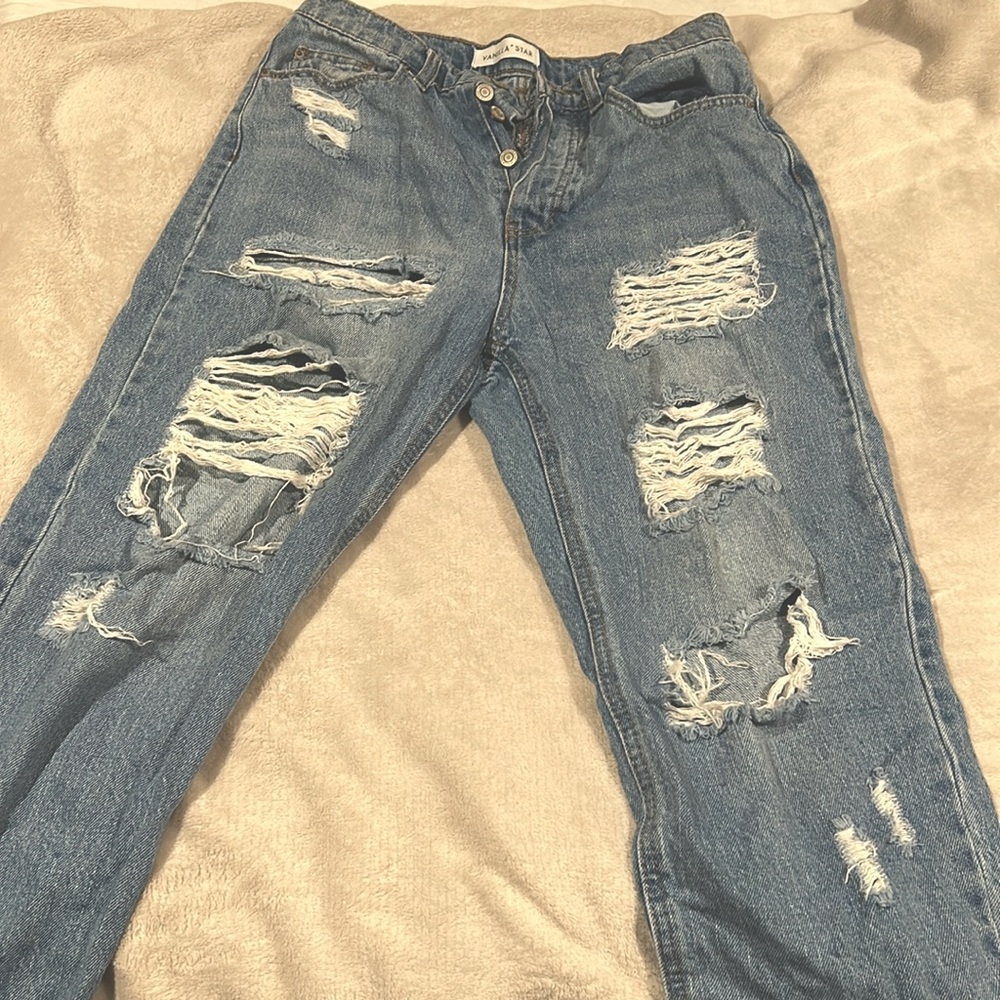 Ripped Boyfriend Jeans size 9